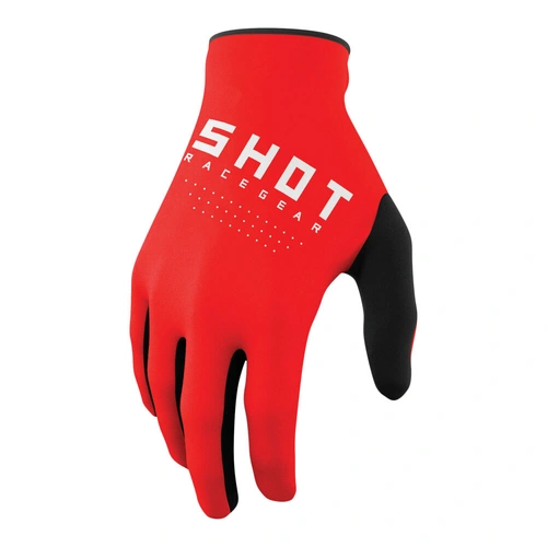 Shot Raw Glove - Red - M - SKU:66-3140-09