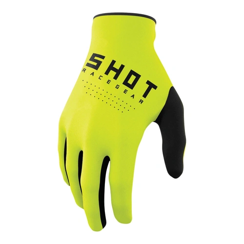 Shot Youth Raw Glove - Neon Yellow - 8/9 - SKU:66-3306-23
