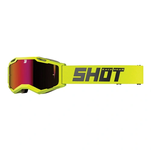 Shot Race Gear Iris 2.0 Goggles - Solid Neon Yellow