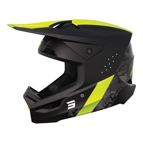 Shot Race Camo MIPS Helmet - Matte Black/Neon/Yellow - L - SKU:66-3710-07