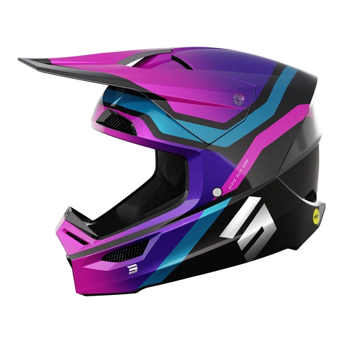 Shot Race Helmet - Sky/Purple/Chrome - L - SKU:66-4711-07