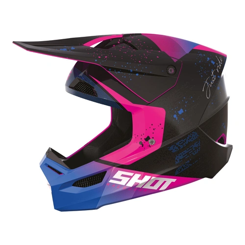 Shot Youth Furious Matrix Helmet - Gloss Purple - S - SKU:66-4740-01