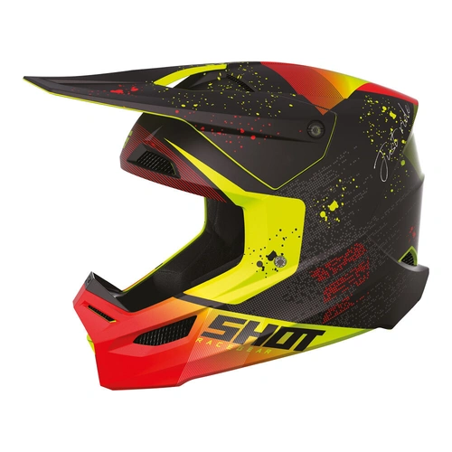 Shot Youth Furious Matrix Helmet - Gloss Red - S - SKU:66-4741-01