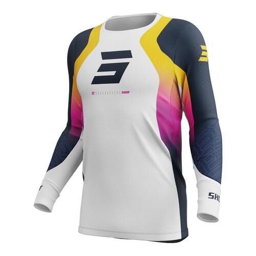 Shot Aerolite Ultra Jersey - Blue/Orange/Pink - S - SKU:66-5104-08