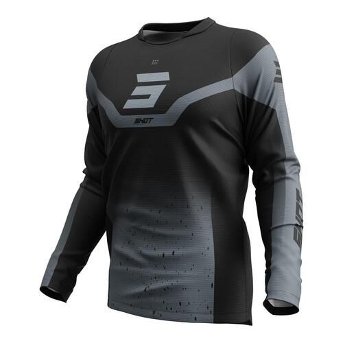 Shot Devo Blast Jersey - Black/Grey - S - SKU:66-5120-08