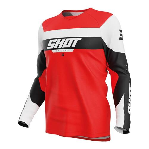 Shot Draw League Kids Jersey - Red - 4/5 - SKU:66-5305-01