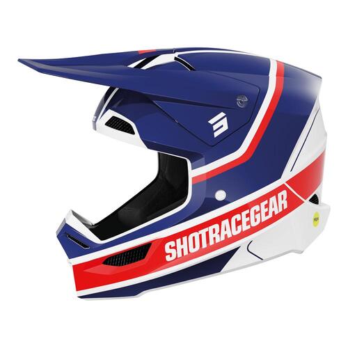 Shot Race Mythic Matte Helmet - Blue/Red - S - SKU:66-5710-05