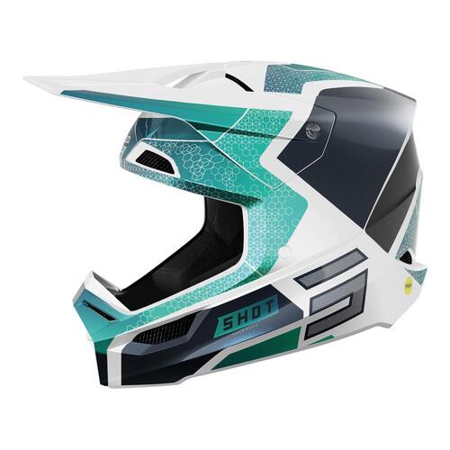 Shot Race Phaser Pearly Helmet - Blue/Turquoise - XS - SKU:66-5712-04