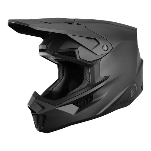 Shot Lite Solid MX Helmet - Matte Black