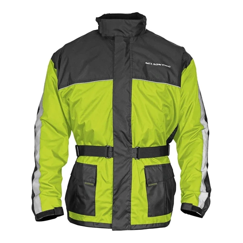 Nelson Rigg Solo Storm Rain Jacket - Hi-Vis/Black - S - SKU:67-700-92