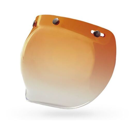 Bell Custom 500 3 Snap Bubble Visor - Amber - SKU:7018135
