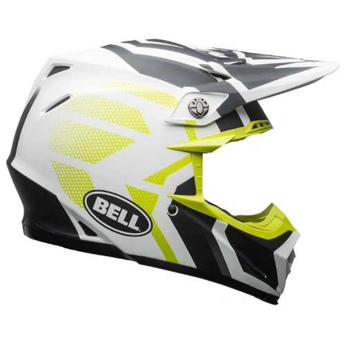 Bell Moto-9 MIPS District Helmet - White/Black/Green