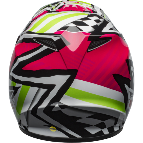 Bell MX-9 MIPS Tagger Asymetric Helmet - Pink/Green - XL - SKU:7100901