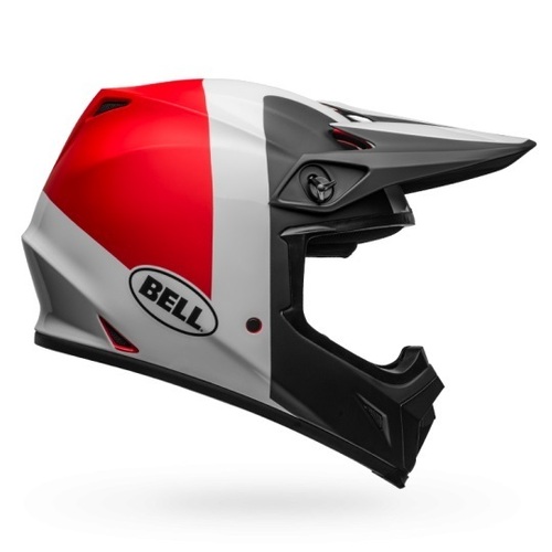 Bell MX-9 MIPS Presence Helmet - Black/White/Red - M - SKU:7101330
