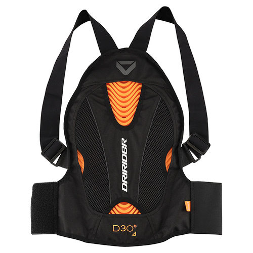 Dri Rider Back Protector - Black/Orange - S/M - SKU:7103454