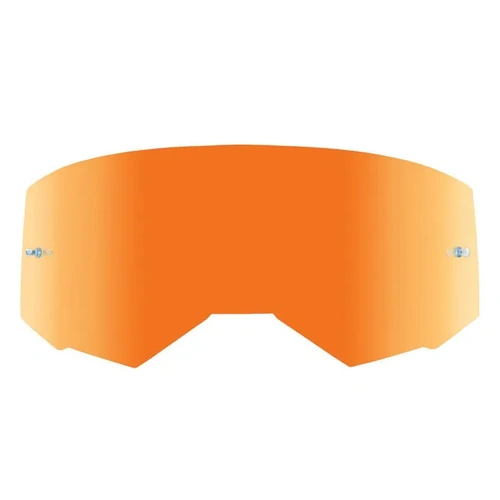 Fly Racing Zone & Focus Lens With Tearoff Posts - Orange Mirror Smoke