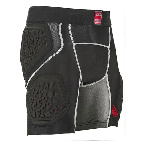 Fly Racing Barricade Armour Compression Shorts - Black - S - SKU:7104693