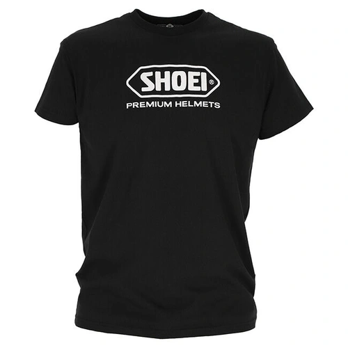 Shoei Premium Helmets Logo Tee - Black - L - SKU:7106014