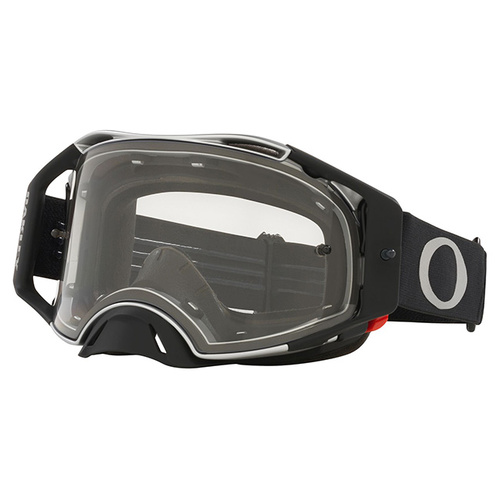 Oakley Airbrake Tuff Blocks MX Goggles - Black Gunmetal - Clear Lens