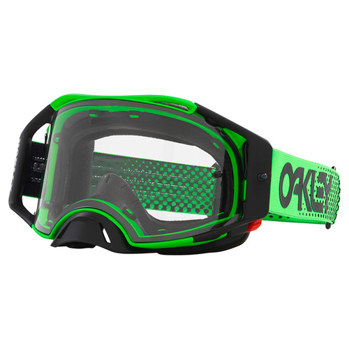 Oakley Airbrake Moto B1B MX Goggles - Green - Clear Lens