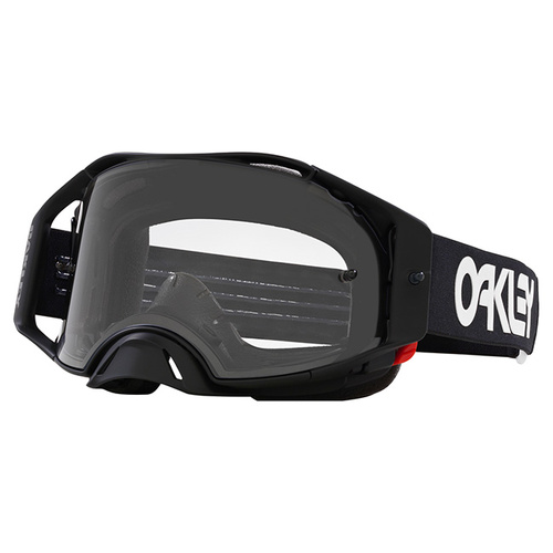 Oakley Airbrake MX Goggles - Black White - Clear Lens
