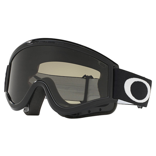 Oakley L Frame MX Goggles - Jet Black - Dark Grey Lens