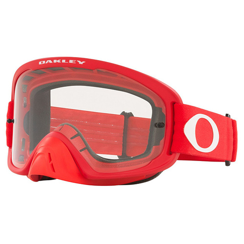 Oakley O Frame 2.0 Pro MX Goggles - Red - Clear Lens