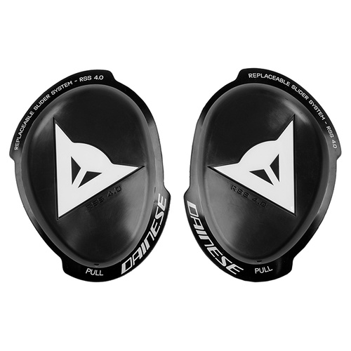 Dainese RSS 4.0 Knee Slider Kit - Black/White - OS - SKU:7106692