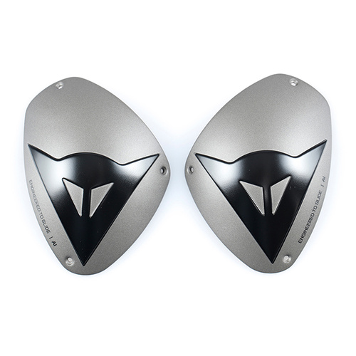 Dainese DETS Aluminium Knee Plates - Aluminium/Black - OS - SKU:7106693