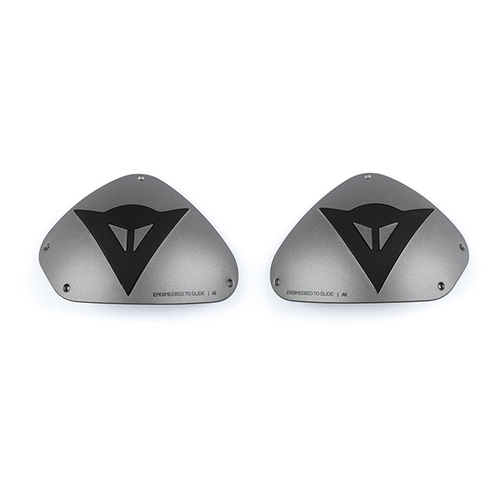 Dainese DETS Aluminium Shoulder Plates - Aluminium/Black - OS - SKU:7106694