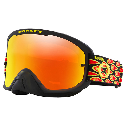 Oakley O Frame 2.0 Pro MX Goggles - TLD Black Bubbles - Fire Iridium Lens
