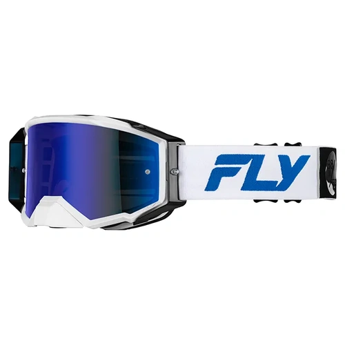 Fly Racing Zone Pro MX Goggles - White/Blue
