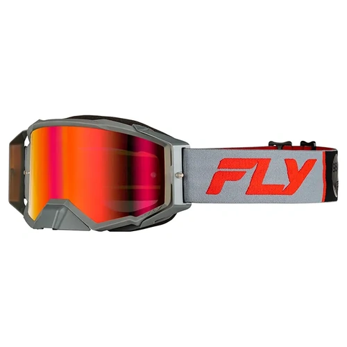 Fly Racing Zone Pro MX Goggles - Grey/Red