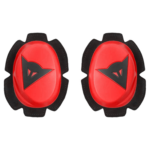 Dainese Pista Heavy Duty Knee Slider Kit - Fluro Red/Black - OS - SKU:7106865