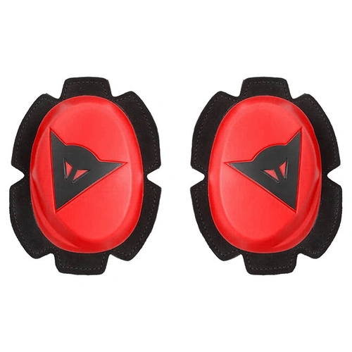 Dainese Pista Heavy Duty Knee Slider Kit - Fluro Red/Black - OS