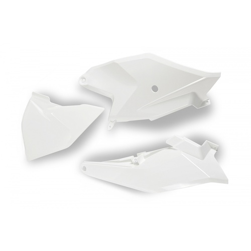 UFO Side Panels With Left Airbox Cover - Gas Gas MC85 2021 - White - SKU:7115041