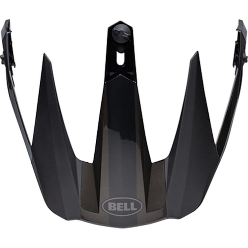 Bell MX-9 Adv Peak Maurauder Blackout Peak - Matte/Gloss Black