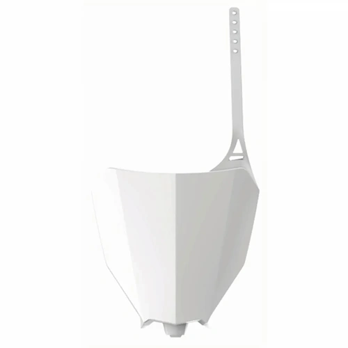 Polisport Number Plate Honda - White