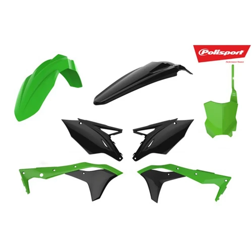 Polisport Mx Kit Kawasaki Kx250F 17-20 - Green/Black