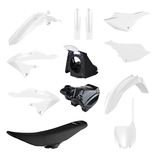 Polisport Mx Restyle Kit Yamaha Yz125/250 White Incl Tank & Seat 02-21