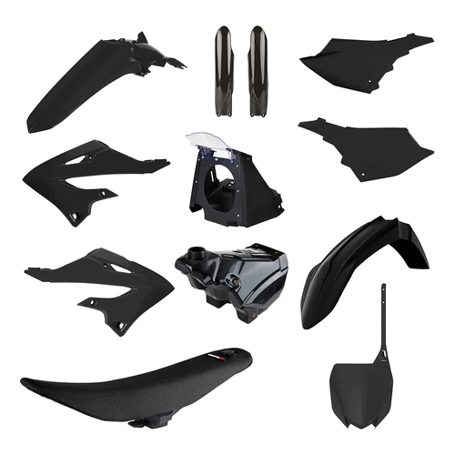 Polisport Mx Restyle Kit Yamaha Yz125/250 Black Incl Tank & Seat 02-21