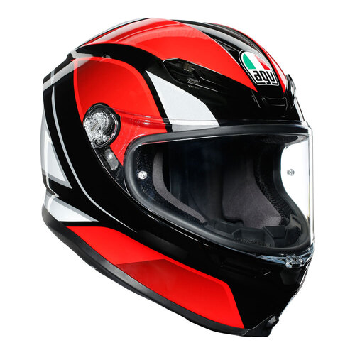 AGV K6 Hyphen Helmet - Black/Red/White - S - SKU:77-173-05