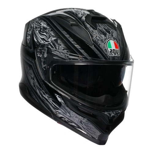 AGV K7 Damascus Helmet - Black/Silver