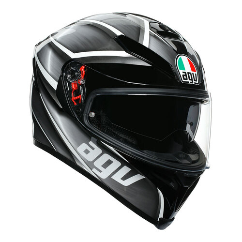 AGV K5S Tempest Helmet - Black/Silver