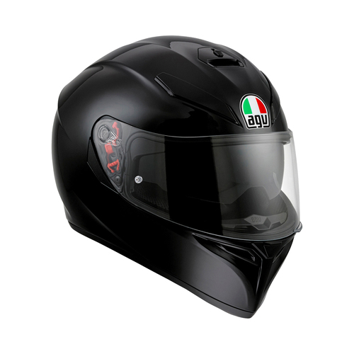 AGV K3SV Helmet - Gloss Black - XS - SKU:77-353-04