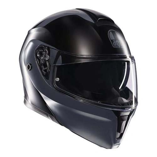 AGV StreetModular Resia Matte Helmet - Black/Grey - S - SKU:77-460-05