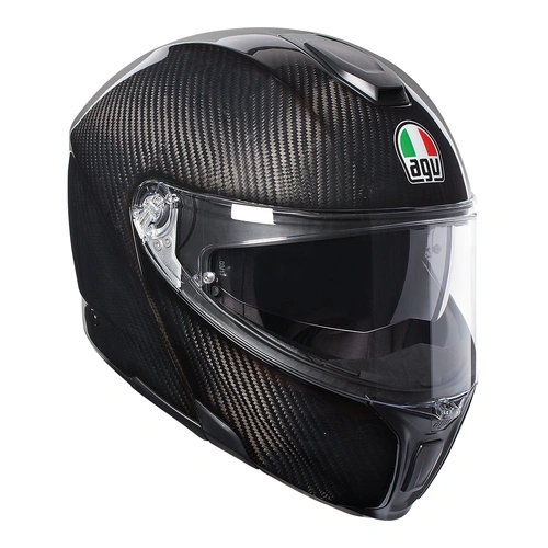 AGV SportModular Carbon Helmet - Gloss Carbon - 2XS - SKU:77-601-03