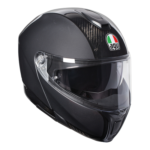 AGV SportModular Carbon Helmet - Carbon/Grey - S - SKU:77-605-05