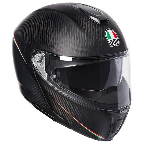 AGV SportModular Tricolore Helmet - Matte Carbon/Italy - S - SKU:77-608-05