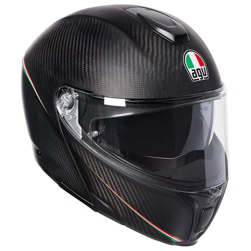 AGV SportModular Tricolore Helmet - Matte Carbon/Italy - M - SKU:77-608-07